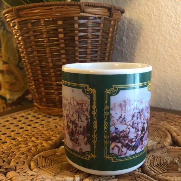 Currier & Ives Central Park Winter 1992 Vintage Coffe Mug For Houston Food - Picture 4 of 13